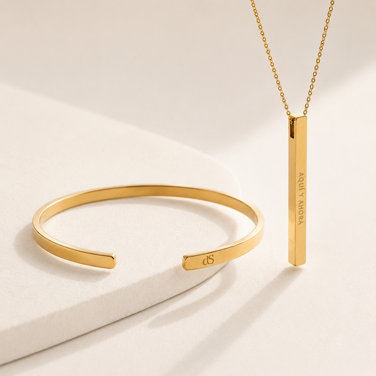Pack alma gemela (Pulsera + collar barrita)