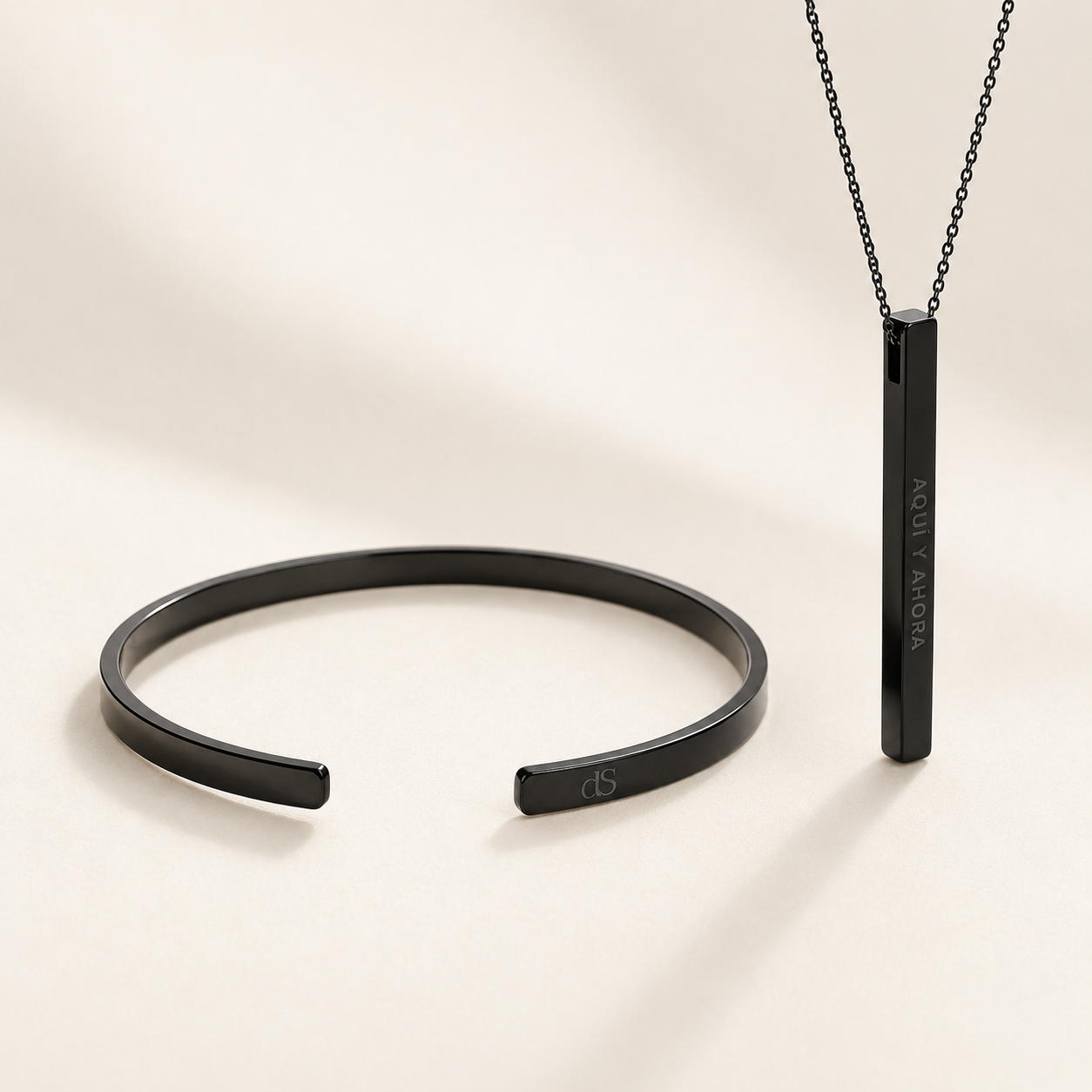 Pack alma gemela (Pulsera + collar barrita)