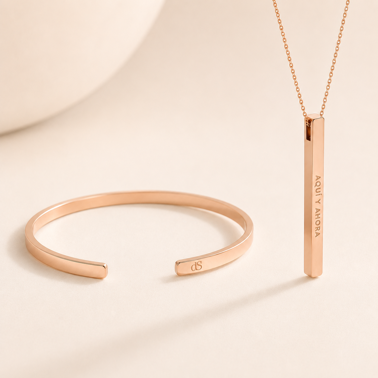 Pack alma gemela (Pulsera + collar barrita)