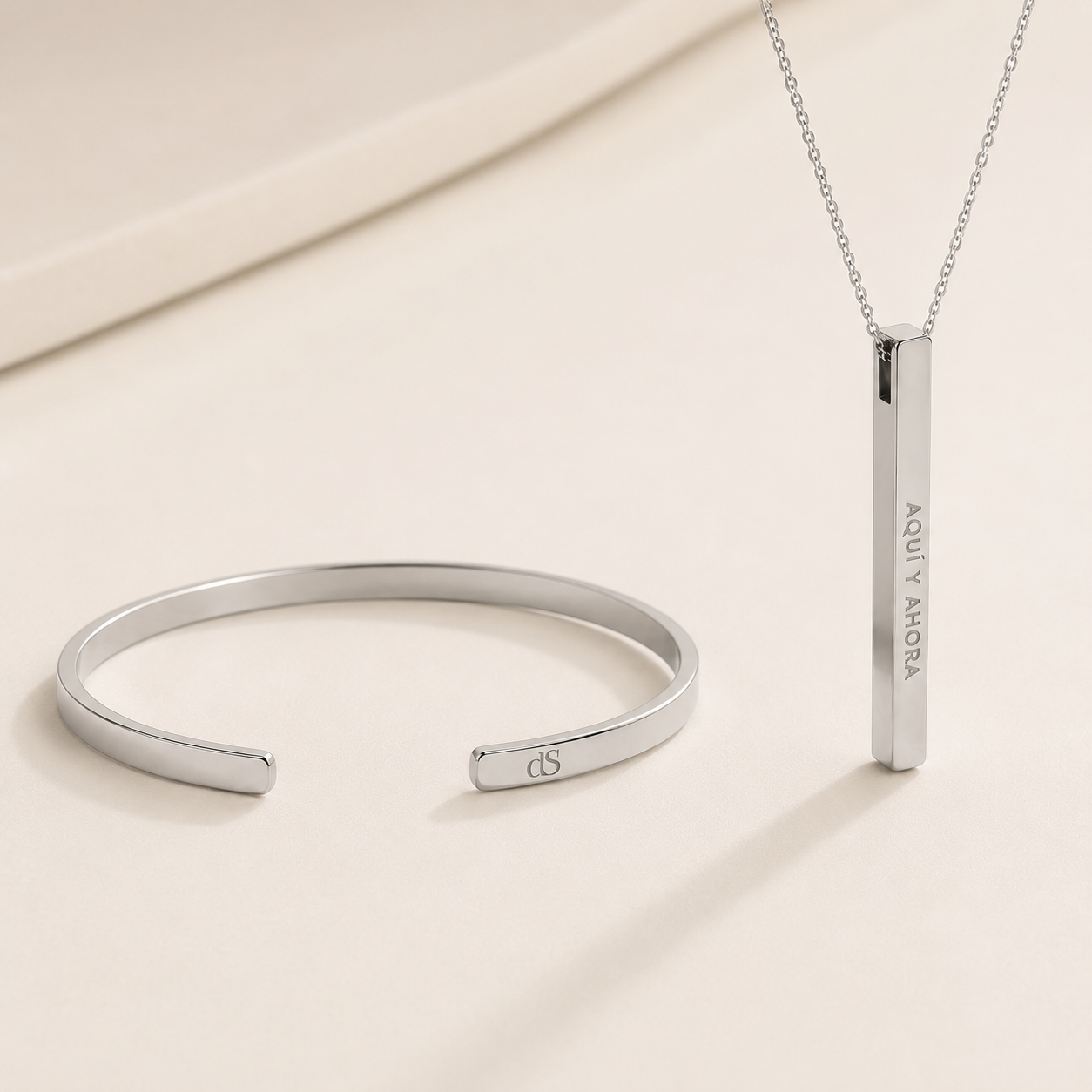 Pack alma gemela (Pulsera + collar barrita)