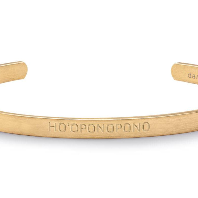 Pulsera Ho'oponopono (Hombre sin tinta negra) Oro Daniel Moksha