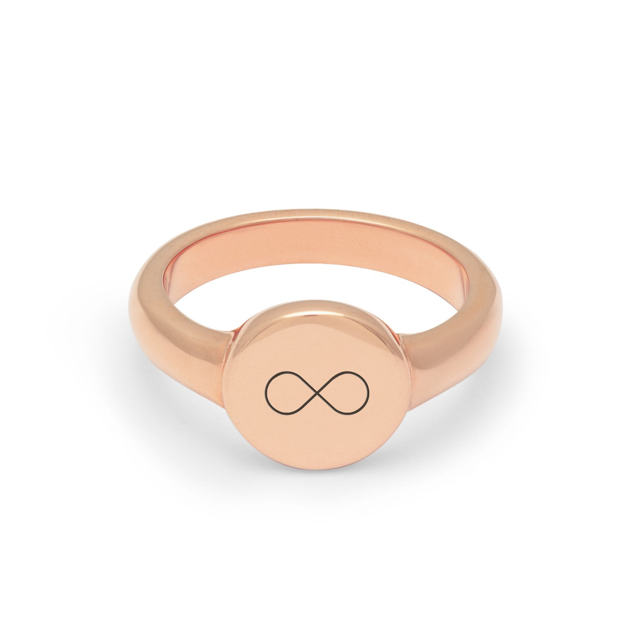 anillo signet personalizado oro rosa Daniel Moksha