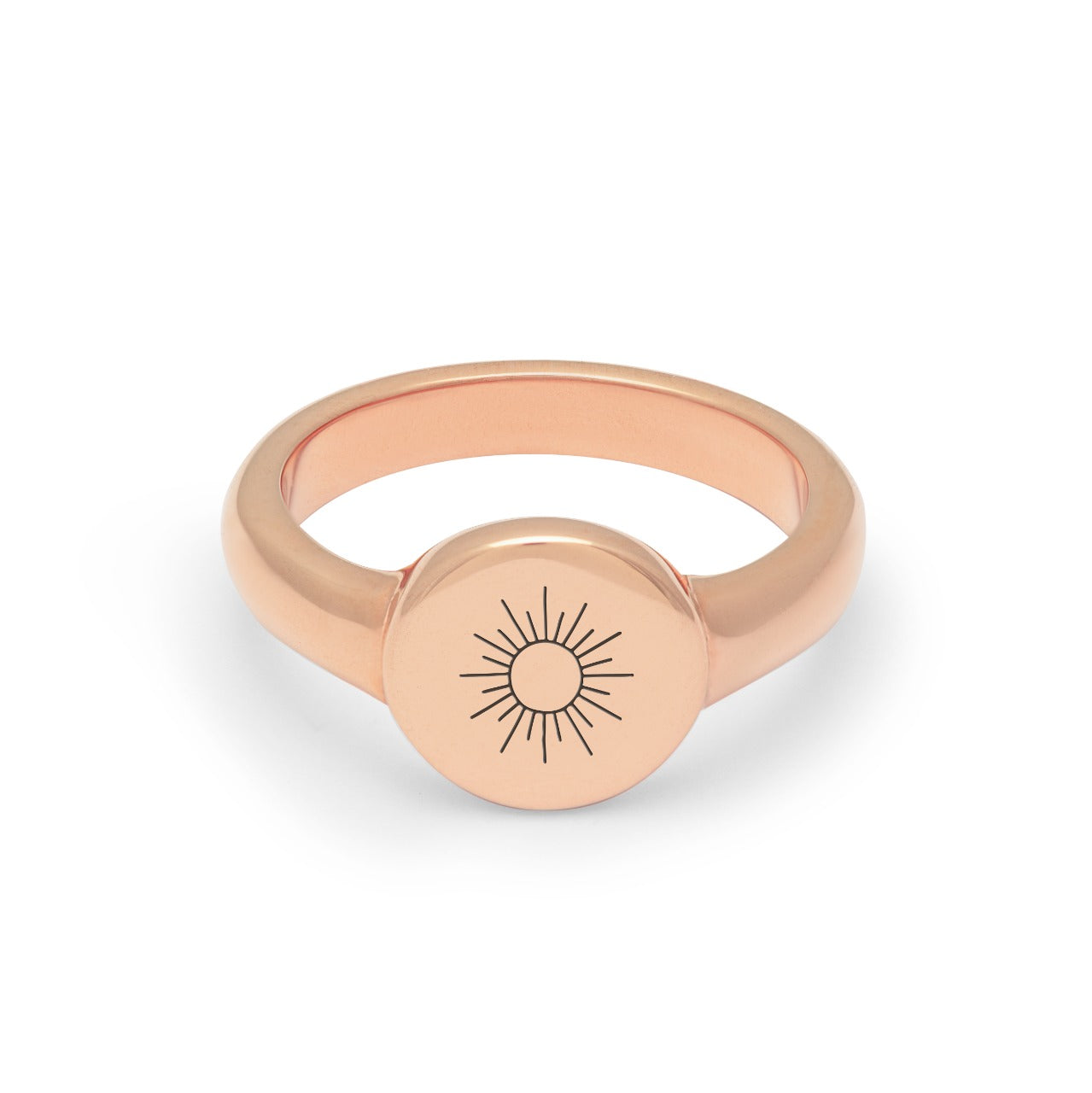 anillo signet personalizado oro rosa Daniel Moksha