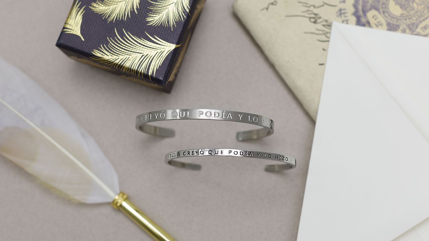 Pulsera Él creyó que podía y lo hizo (Hombre sin tinta negra) Daniel Moksha