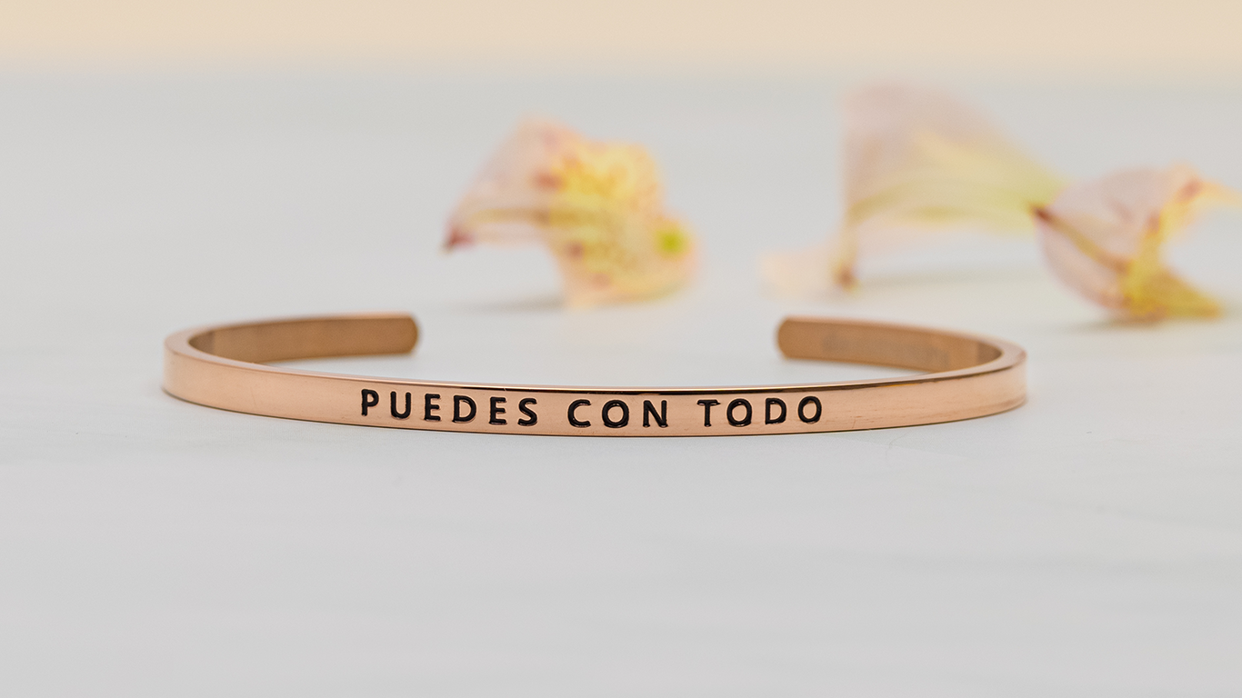 Pulsera Puedes con todo Oro Rosa Daniel Moksha