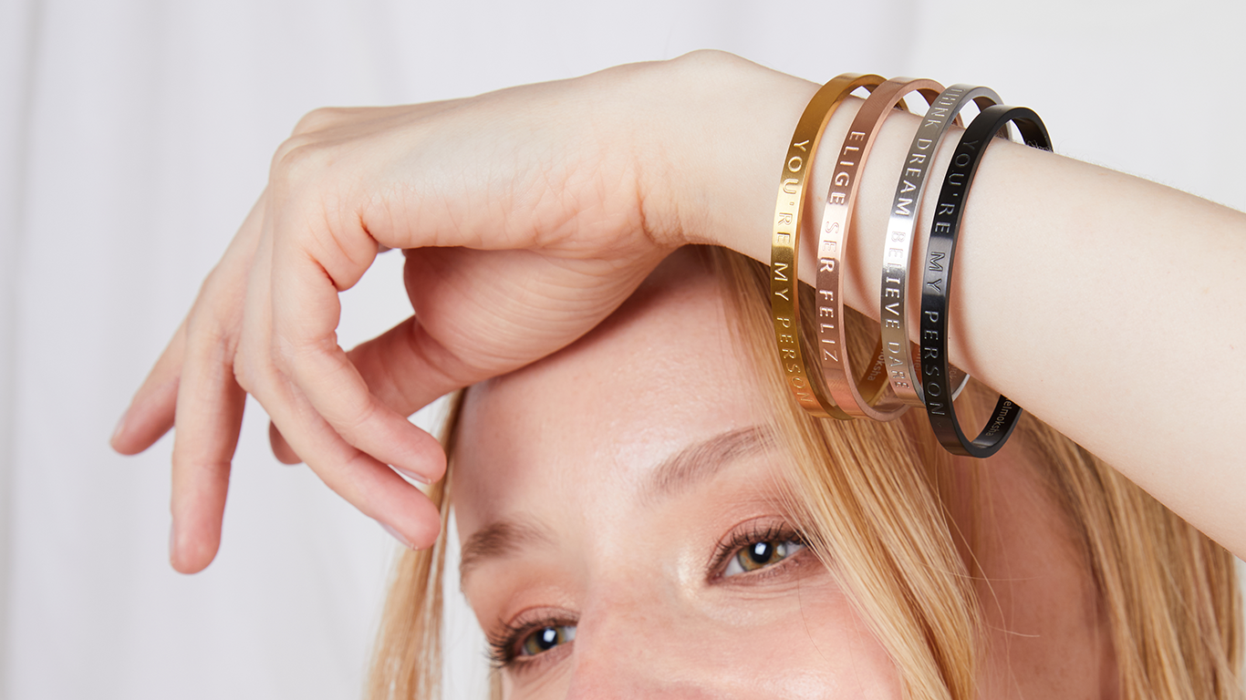 Pulsera Amigas por Siempre (Gruesa sin tinta negra) Daniel Moksha