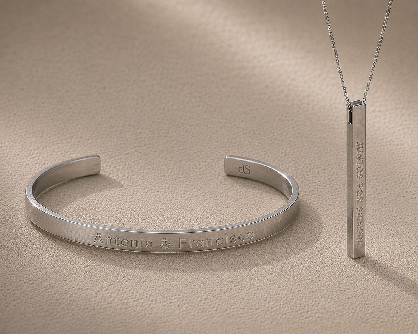 Pack alma gemela (Pulsera + collar barrita)