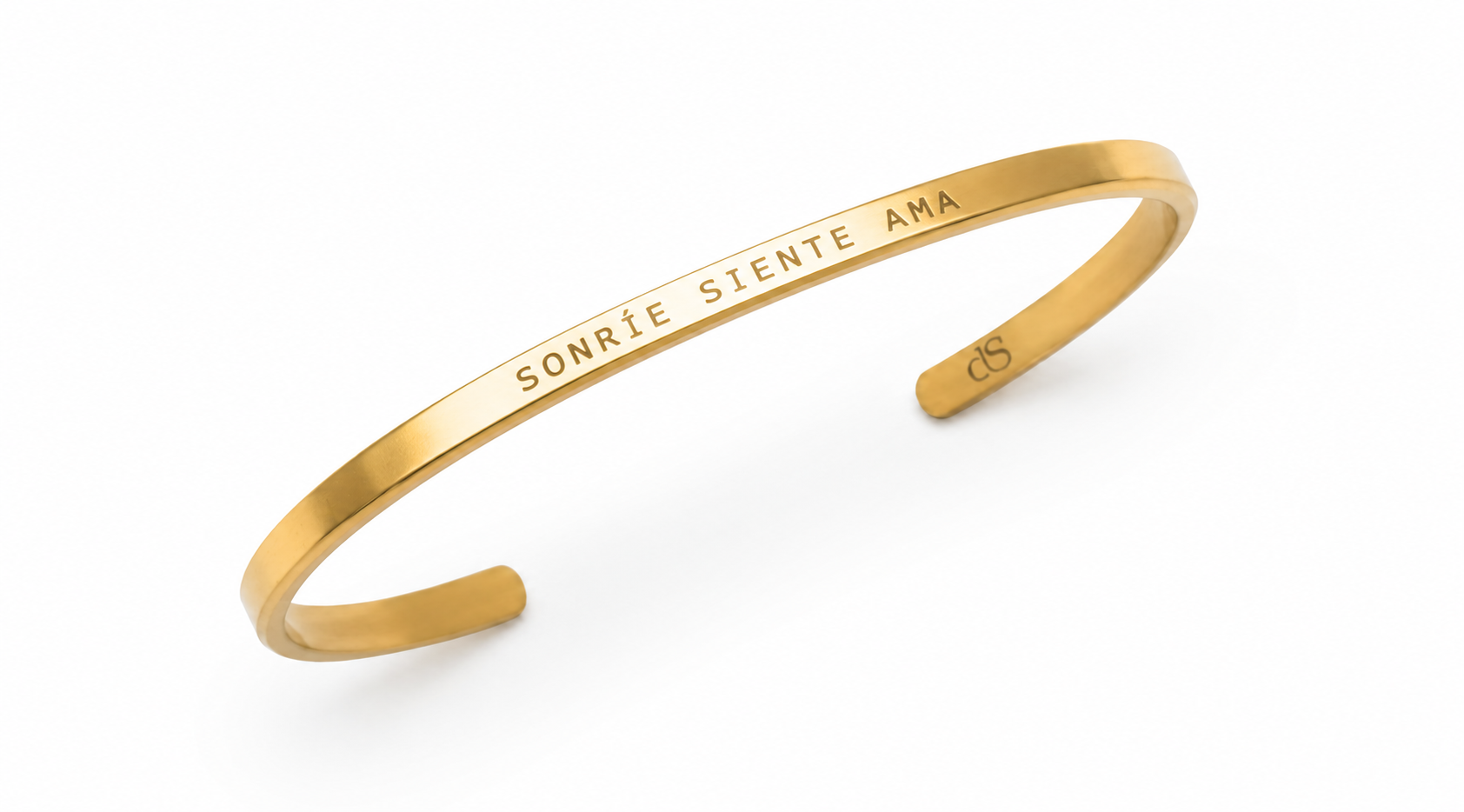 Pulsera Sonríe . Siente . Ama (sin tinta negra)