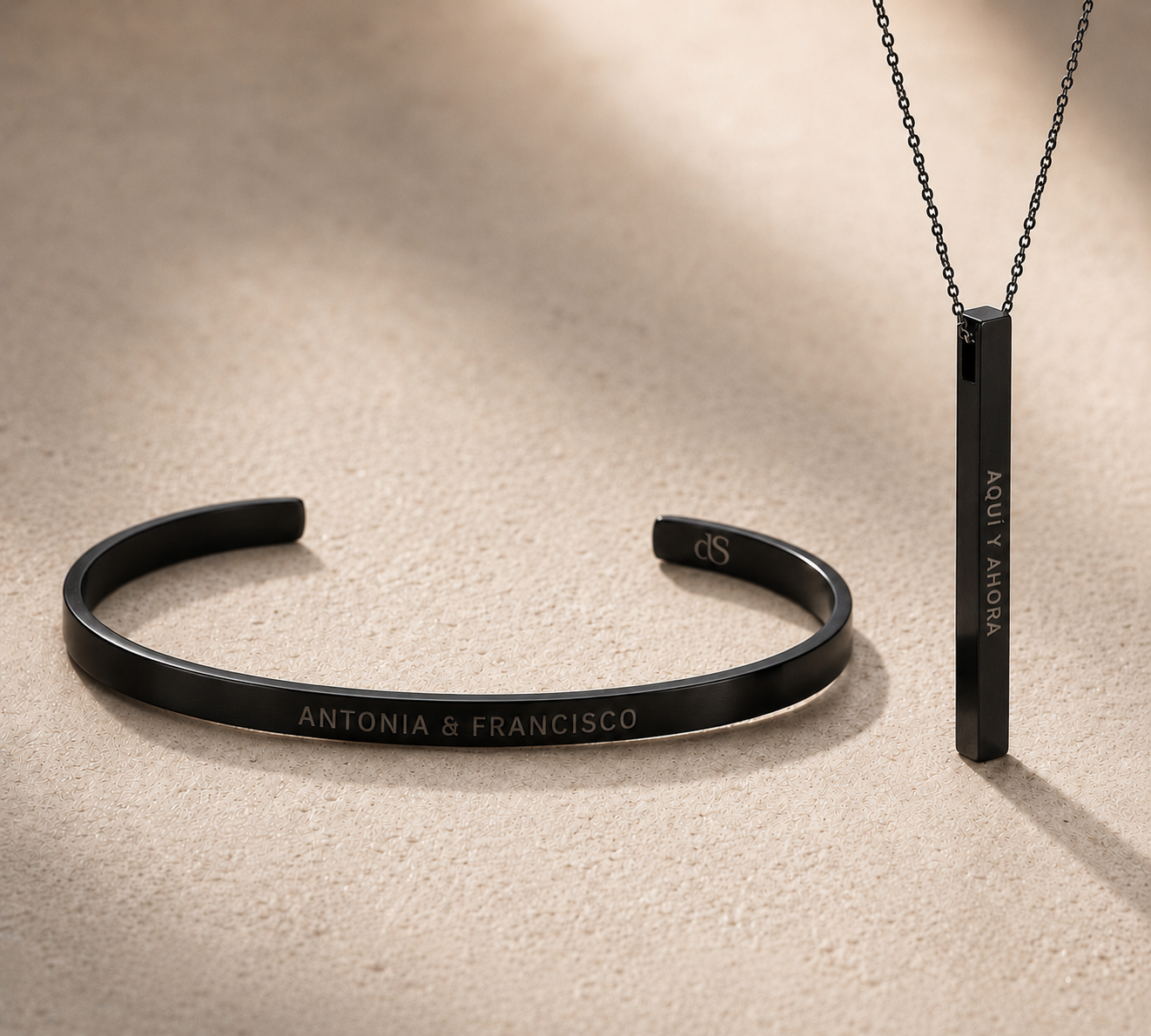 Pack alma gemela (Pulsera + collar barrita)
