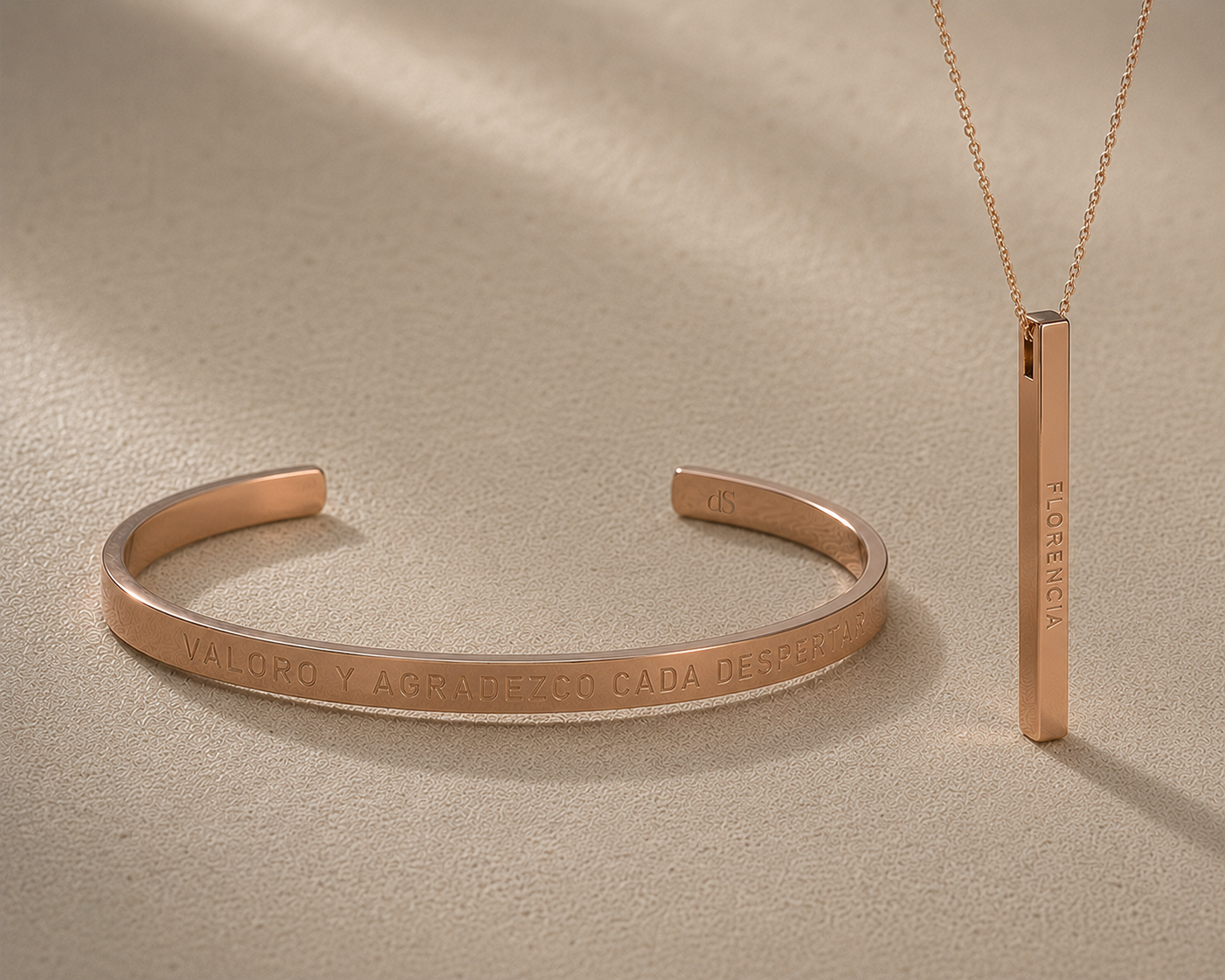 Pack alma gemela (Pulsera + collar barrita)