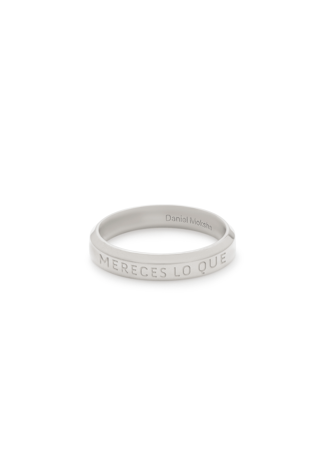 Anillo Mereces lo que sueñas Plata Daniel Moksha