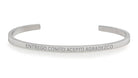 Pulsera Entrego, confío, acepto y agradezco (sin tinta) -Plata  Daniel Moksha