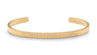 Pulsera Él creyó que podía y lo hizo (Hombre sin tinta negra)  Oro  Daniel Moksha