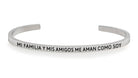 Pulsera KIDS: Mi familia y amigos me aman como soy  Plata   Daniel Moksha