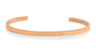 Pulsera Sonríe . Siente . Ama (sin tinta) Oro Rosa  Daniel Moksha