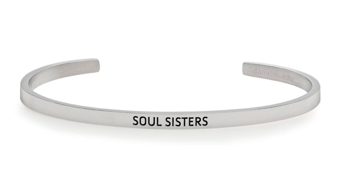 Pulsera Soul Sisters Plata  Daniel Moksha